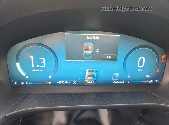 1FMCU9NA5PUB17823 2023 FORD ESCAPE Blue Սարքավորումների վահանակի տեսք