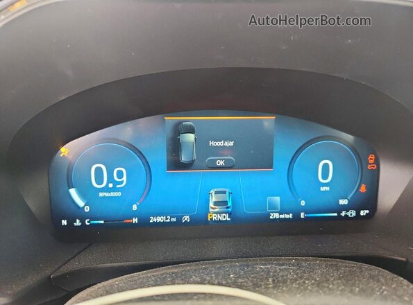 1FMCU9PA0RUB59011 2024 FORD ESCAPE Red Вид щитка приладів