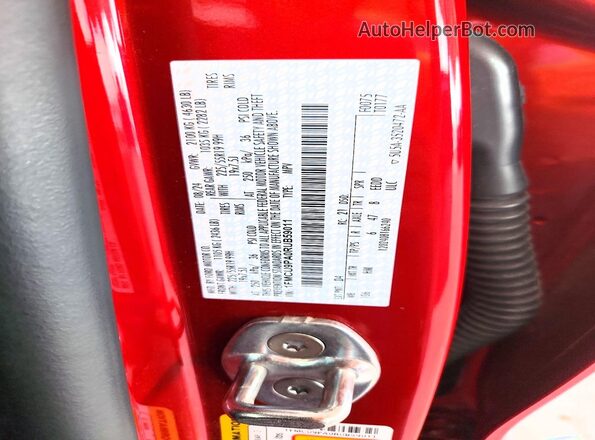 1FMCU9PA0RUB59011 2024 FORD ESCAPE Red Вид підкапотного простору