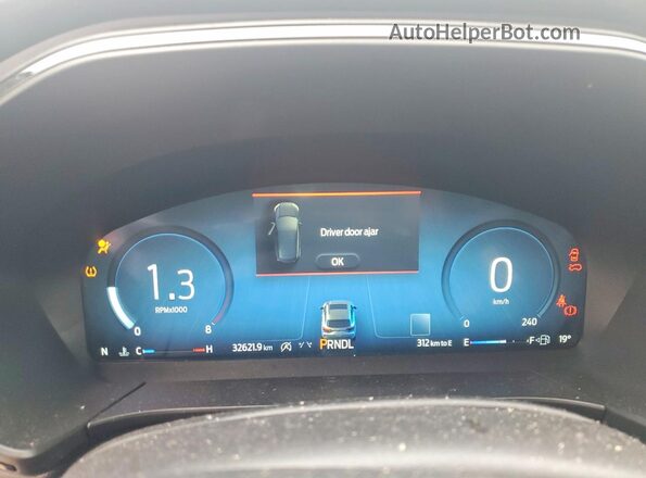 1FMCU9PAXRUB12388 2024 FORD ESCAPE Gray Instrument cluster view