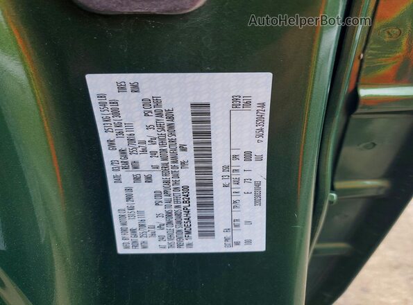 1FMDE5AH4PLB24300 2023 FORD BRONCO Green Engine compartment view