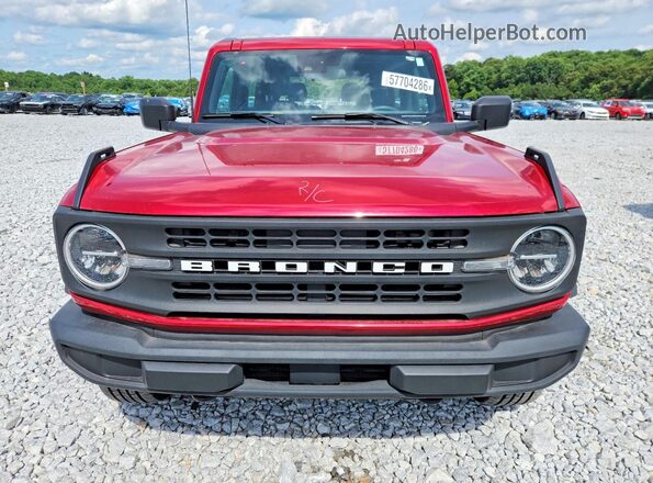 1FMDE5AHXMLA77429 2021 FORD BRONCO Красный Вид спереди