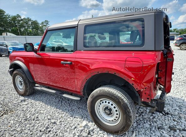 1FMDE5AHXMLA77429 2021 FORD BRONCO Красный Задняя левая четверть