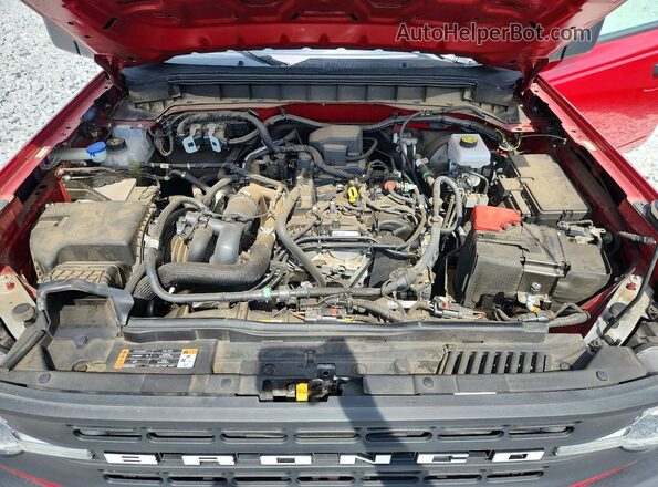1FMDE5AHXMLA77429 2021 FORD BRONCO Красный Вид задней части салона