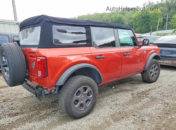 1FMDE5BH2NLB23562 2022 FORD BRONCO Red Задня права чверть