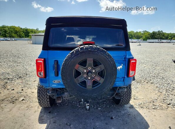 1FMDE5BH3NLB12618 2022 FORD BRONCO Blue Widok z tyłu