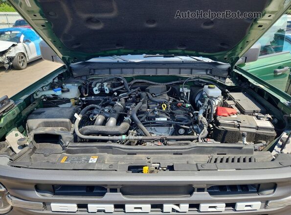1FMDE5BH4PLC07563 2023 FORD BRONCO Green ძრავის განყოფილების ხედი