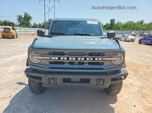 1FMDE5BH5NLB10546 2022 FORD BRONCO Blue Widok z przodu