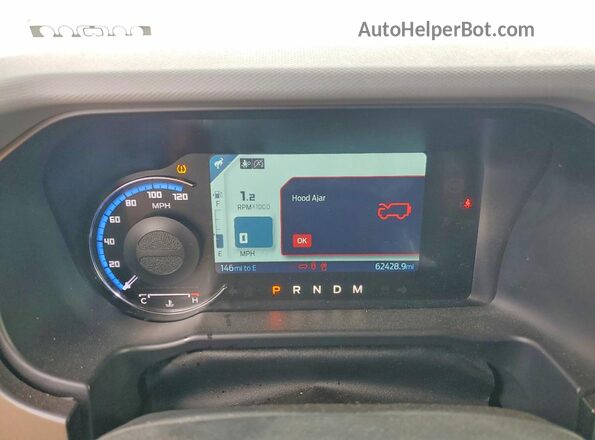 1FMDE5BH8MLA84183 2021 FORD BRONCO Gray Vista del cuadro de instrumentos