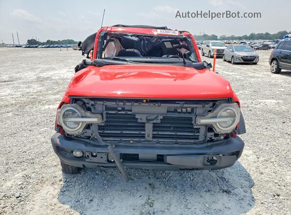 1FMDE5BH9NLB15670 2022 FORD BRONCO Red Front view