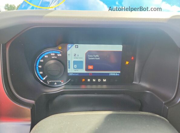 1FMDE5BH9PLB63463 2023 FORD BRONCO Blue Вид щитка приладів