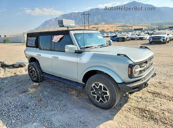 1FMDE5BHXMLB07981 2021 FORD BRONCO Зеленый Передняя правая четверть