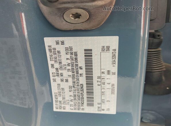 1FMDE5BHXPLB29628 2023 FORD BRONCO Blue VIN კოდის სტიკერის ხედი