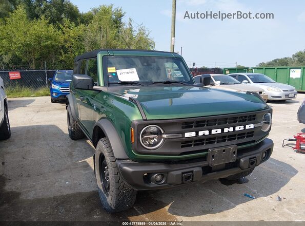 1FMDE5BHXPLB32576 2023 FORD BRONCO Green Front view