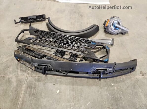 1FMDE5CP0NLB32167 2022 FORD BRONCO Gray Widok naklejki z numerem VIN