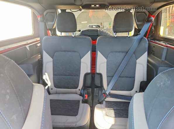1FMDE5CP8PLB32002 2023 FORD BRONCO Red Rear seats view