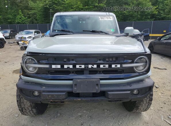 1FMDE5DH2NLB01543 2022 FORD BRONCO Gray წინა ხედი