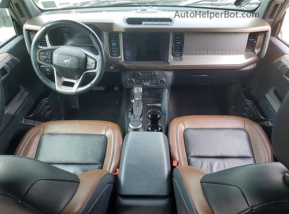 1FMDE5DH2NLB01543 2022 FORD BRONCO Gray წინა პანელის ხედი