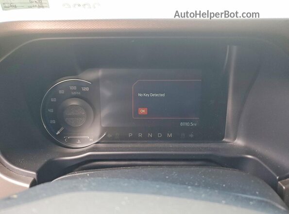 1FMDE5DH2NLB01543 2022 FORD BRONCO Gray ხელსაწყოთა პანელის ხედი