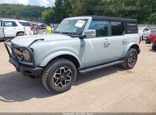 1FMDE5DH9NLB48908 2022 FORD BRONCO Blue Vista tres cuartos delantera izquierda