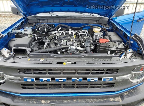 1FMDE6AHXSLA67955 2025 FORD BRONCO Синий Вид подкапотного пространства