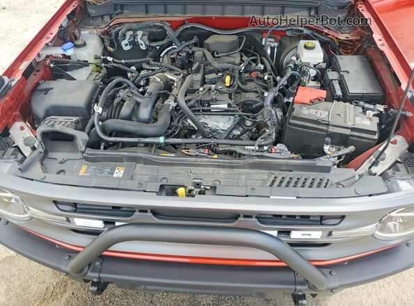 1FMDE7AH8RLB13315 2024 FORD BRONCO Red Widok komory silnika