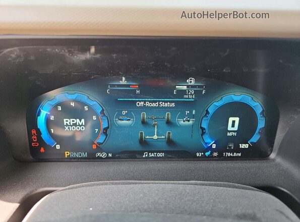 1FMDE7BH4SLB69613 2025 FORD BRONCO Blue Widok zestawu wskaźników