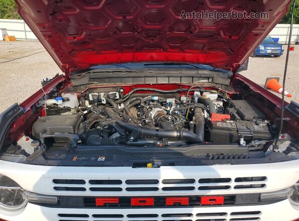 1FMEE4DP2SLA98290 2025 FORD BRONCO Burgundy Widok komory silnika