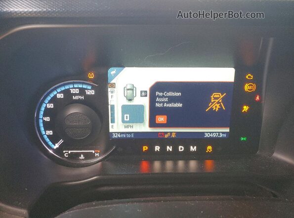 1FMEE5BP1MLA70573 2021 FORD BRONCO Gray Вид щитка приладів