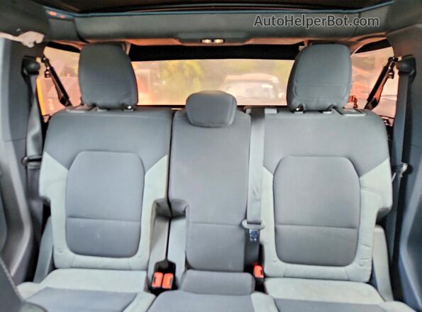 1FMEE5BP1PLA89032 2023 FORD BRONCO Blue Rear seats view