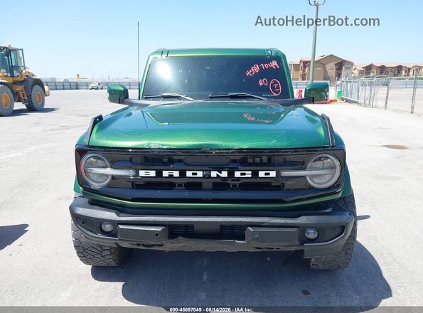 1FMEE5BP2PLB54762 2023 FORD BRONCO Green ხელსაწყოთა პანელის ხედი