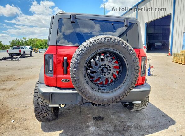1FMEE5BP3PLB44306 2023 FORD BRONCO Red Rear view