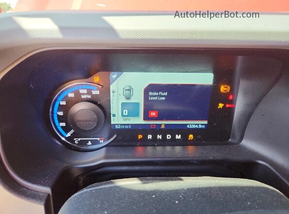 1FMEE5BP3PLB44306 2023 FORD BRONCO Red Instrument cluster view