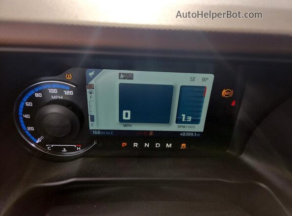1FMEE5BP3PLC16752 2023 FORD BRONCO Blue ხელსაწყოთა პანელის ხედი
