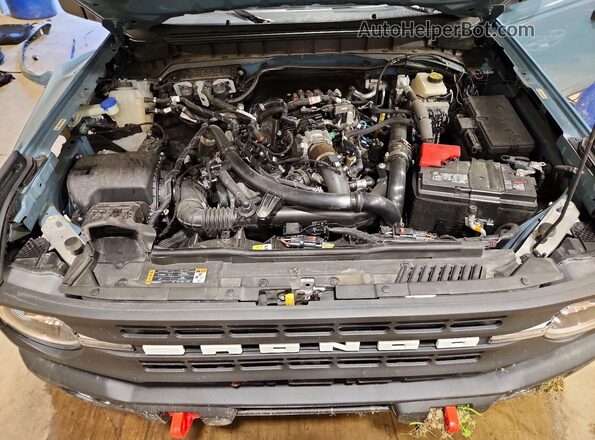 1FMEE5BP4PLB20631 2023 FORD BRONCO Blue Widok komory silnika