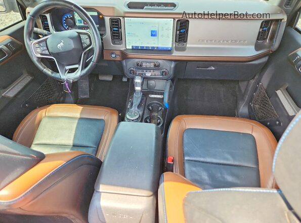 1FMEE5BP9MLB02654 2021 FORD BRONCO Gray Вид панелі приладів
