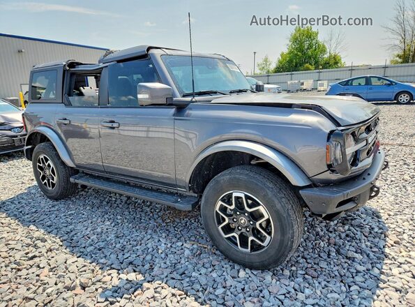 1FMEE5BP9MLB02654 2021 FORD BRONCO Gray Передня права чверть