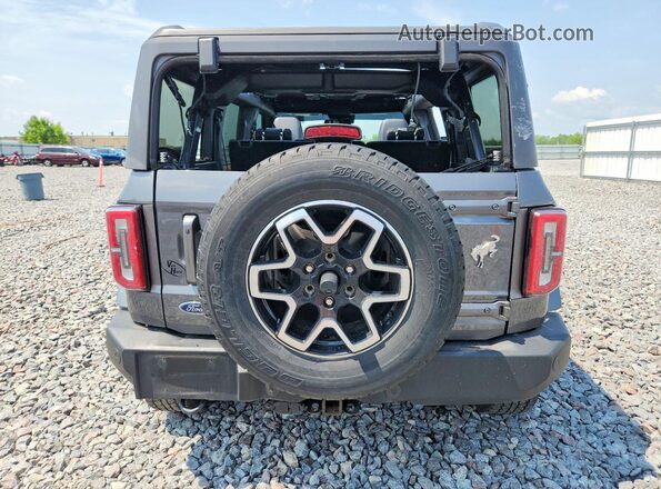 1FMEE5BP9MLB02654 2021 FORD BRONCO Gray Вид ззаду