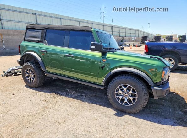 1FMEE5DH0PLB13231 2023 FORD BRONCO Green Delantero derecho