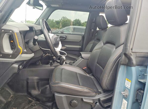 1FMEE5DH7MLA77405 2021 FORD BRONCO Gray Front interior view