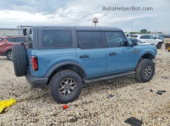 1FMEE5DH7MLA77405 2021 FORD BRONCO Gray Rear right