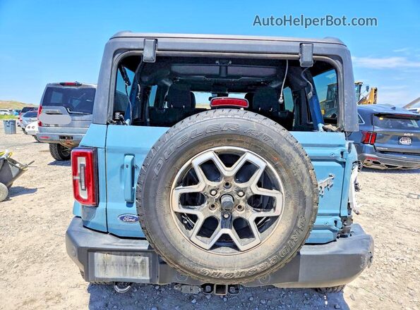 1FMEE5DP0PLB41487 2023 FORD BRONCO Blue უკანა ხედი