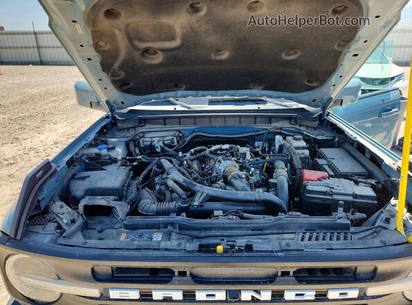 1FMEE5DP0PLB41487 2023 FORD BRONCO Blue ძრავის განყოფილების ხედი