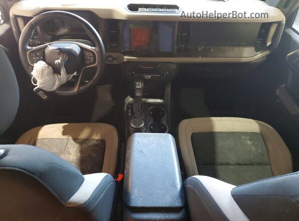 1FMEE5DP2NLB32111 2022 FORD BRONCO Blue Вид панелі приладів