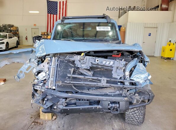 1FMEE5DP2NLB32111 2022 FORD BRONCO Blue Вид спереду