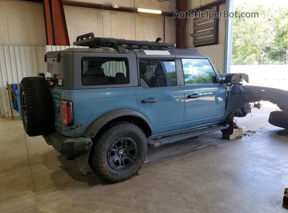 1FMEE5DP2NLB32111 2022 FORD BRONCO Blue Задня права чверть