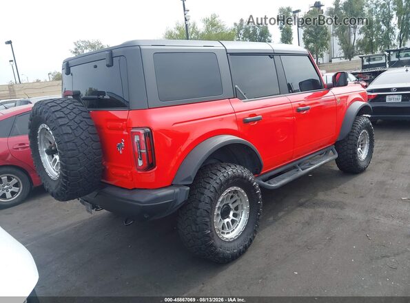 1FMEE5DP3PLA90941 2023 FORD BRONCO Красный Задняя правая четверть