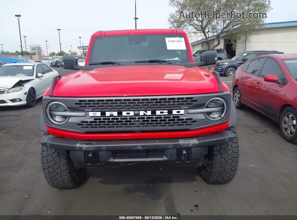 1FMEE5DP3PLA90941 2023 FORD BRONCO Красный Вид щитка приборов