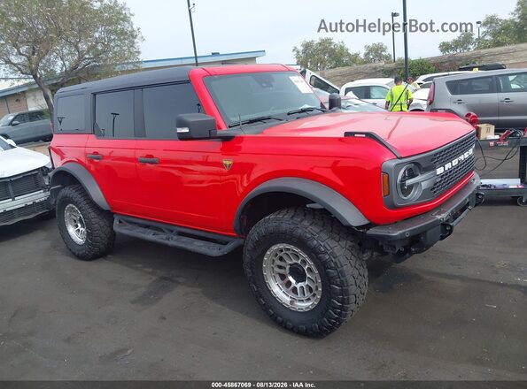 1FMEE5DP3PLA90941 2023 FORD BRONCO Красный Вид задней части салона