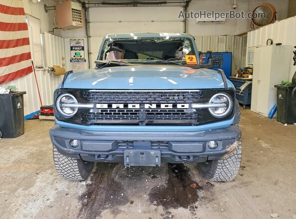 1FMEE5DP4NLB66549 2022 FORD BRONCO Blue Vista frontal